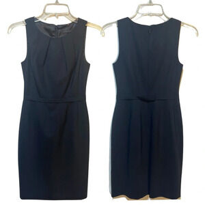 Elie Tahari Black Sleeveless Sheath Dress Size 4 Cocktail Wedding Brunch Classy